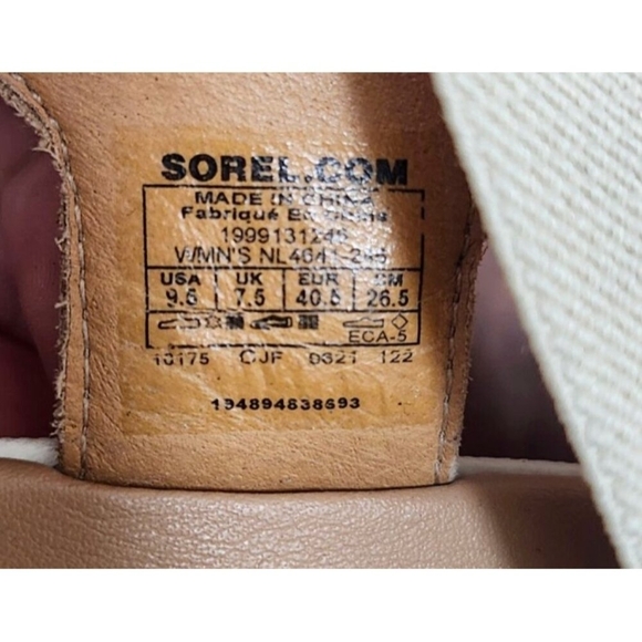 Sorel Cameron Flatform Slingback Sandal Honest Beige Chalk White Size 9.5 - Picture 9 of 11